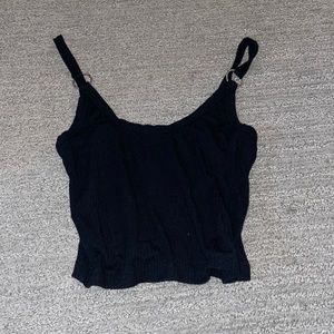 Black tank top lightly worn